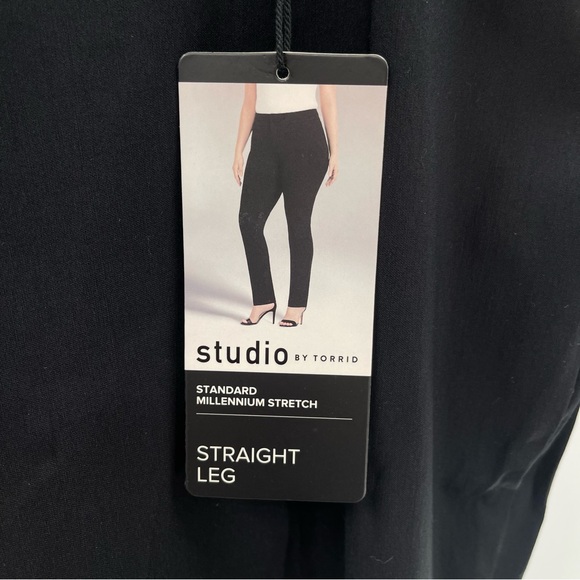 NWT TORRID STANDARD MILLENNIUM STRETCH BLACK STRAIGHT LEG DRESS PANTS SIZE 18 - Picture 13 of 16